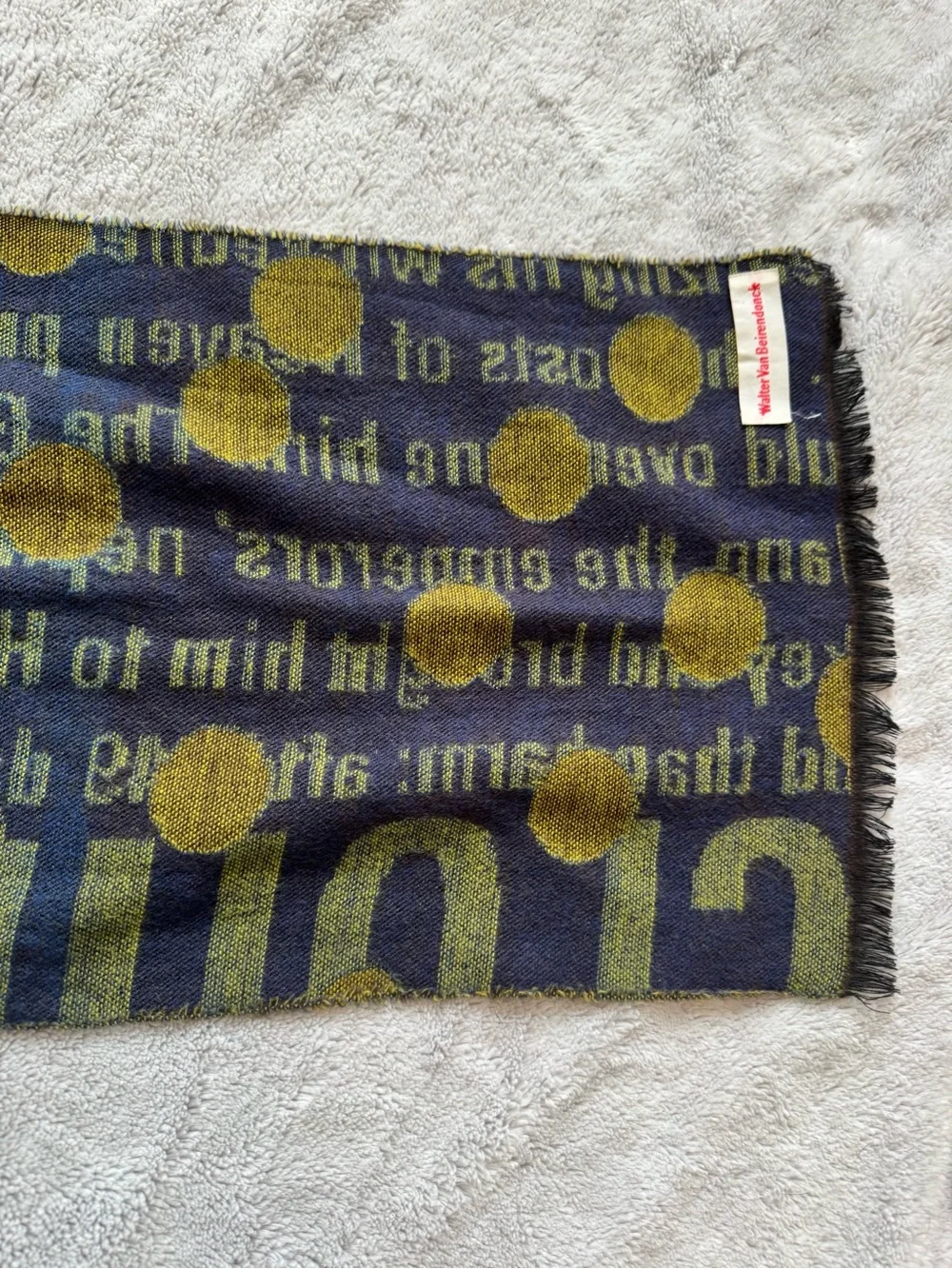 Walter Van Beirendonck Monkey King Journey To The West Woven Scarf Rare 66”